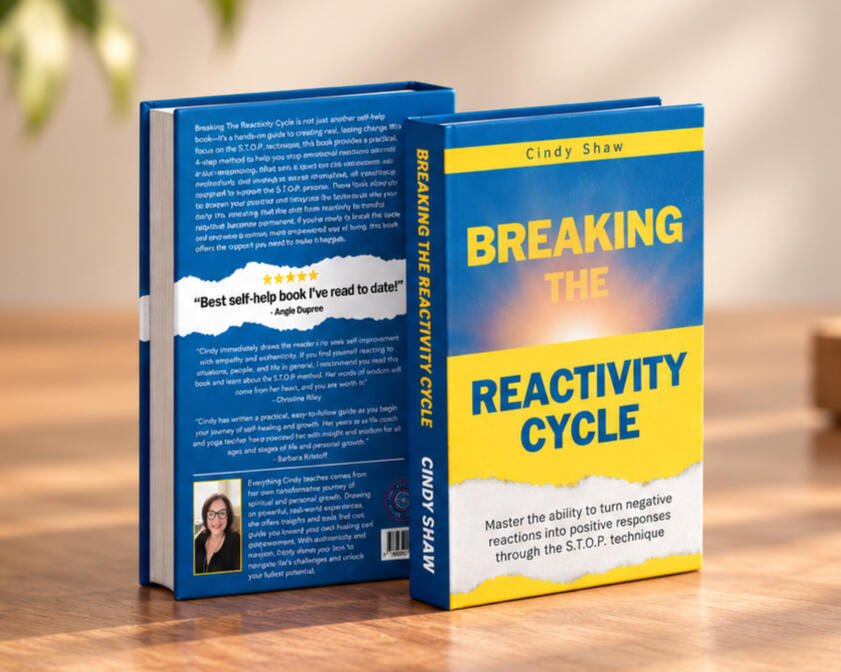 Book cover of Breaking the Reactivity Cycle by Cindy Shaw, a practical guide to understanding emotional reactions, interrupting unhealthy patterns, and responding differently.